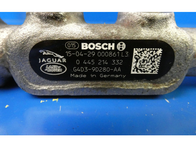 Топливная рампа G4D3-9D280-AA, 0445214332   Jaguar XF   для двигателя 204 DTD