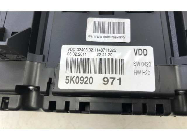 Панель приборов 5K0920971 Volkswagen Golf VI