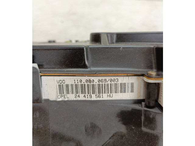 Přístrojová deska Opel Zafira A 2001 24419561, 110080069003