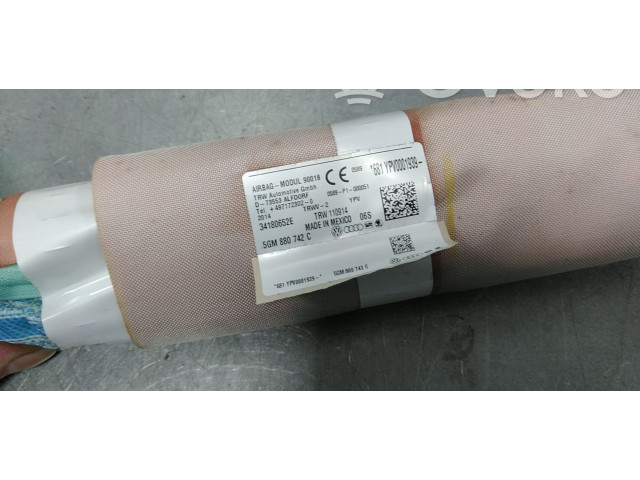 Боковая подушка безопасности 5GM880742C, 5G4880742A   Volkswagen Golf VII