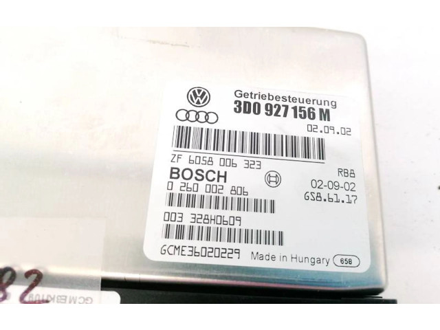 Блок управления коробкой передач 3D0927156M, 0260002806   Volkswagen Phaeton