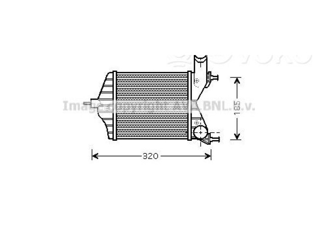 Интеркулер 46836770, 22202672 Fiat Idea