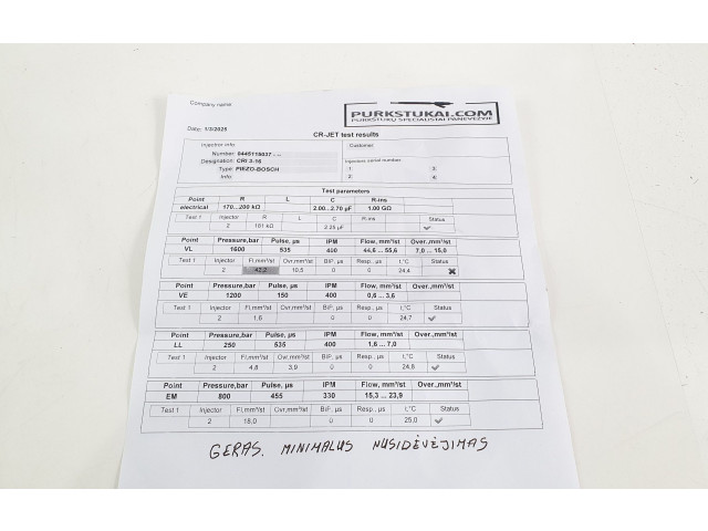 Vstřikovač 059130277AB, 0445115037   Audi Q7 4L    BUG 