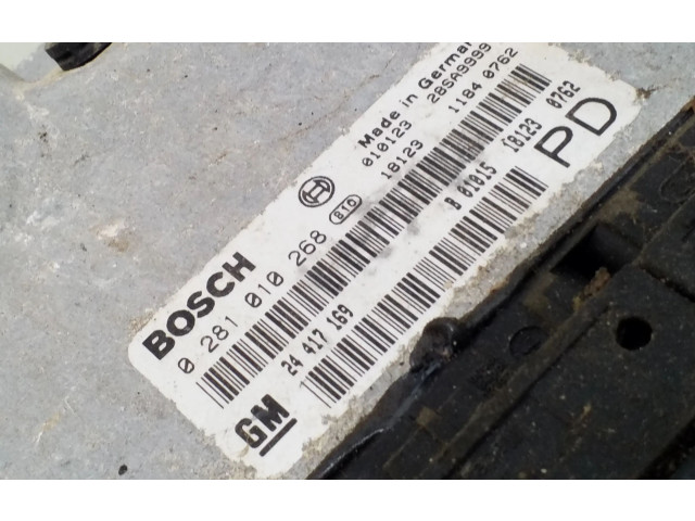 Řídící jednotka 0281010268, 24417169 Opel Zafira A 2001
