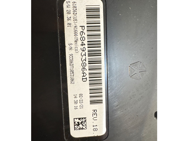 Блок управления климат-контролем P68493386AD, 61036D   Ram 1500