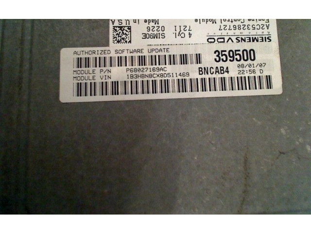 Řídící jednotka    Dodge Caliber 2008