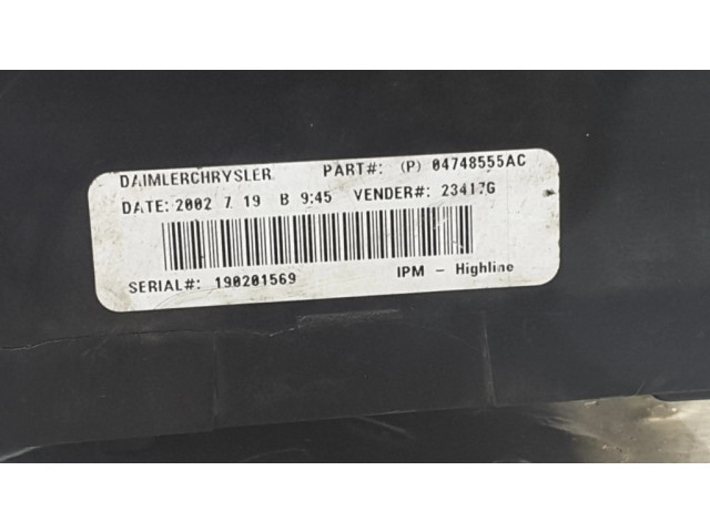   Pojistková skříňka 04748555AC, 19021569   Dodge Grand Caravan 2003