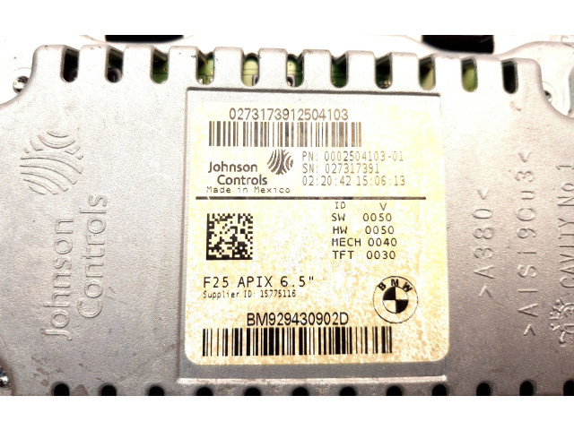 Дисплей 9294309, 000250410301 BMW X3 F25