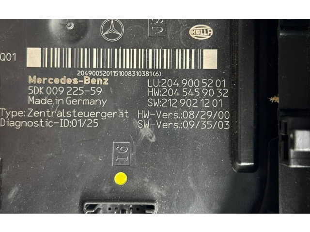 Pojistková skříňka 2049005201, 2045459032 Mercedes-Benz C W204 2010