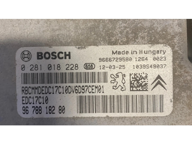 Řídící jednotka 9666729580, 9678818280 Citroen Berlingo 2012