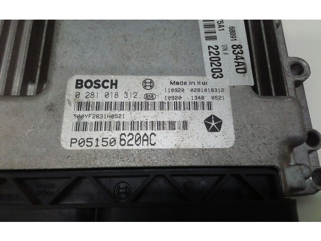 Блок управления двигателя P05150620AC, 939B5000   Fiat Freemont