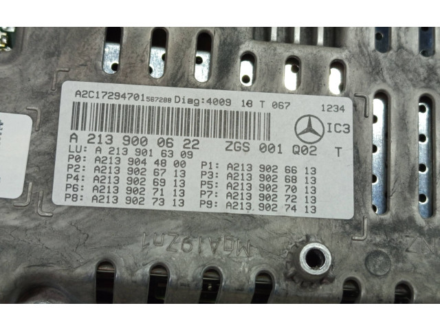 Přístrojová deska Mercedes-Benz E W213 2018 A2139000622, A2139016309