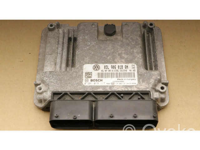 Блок управления двигателя 0281019117, 03L906018QN   Skoda Yeti (5L)