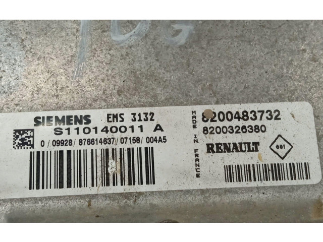 Блок управления двигателя 8200483732, S1101140011A Dacia Logan I