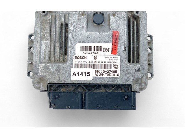 Блок управления двигателя 3911627485, 3911327485   KIA Carens II