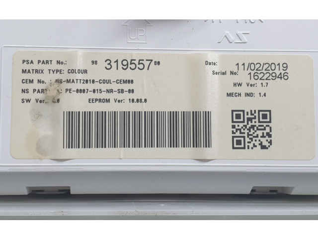 Спидометр (приборный щиток)    9831955780, 9822703980   Peugeot 2008 I