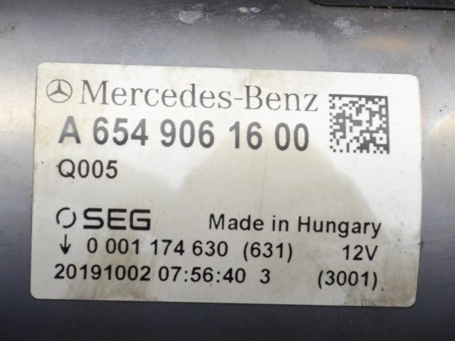 Стартер 0001174630, 0001174631 Mercedes-Benz GLC X253 C253