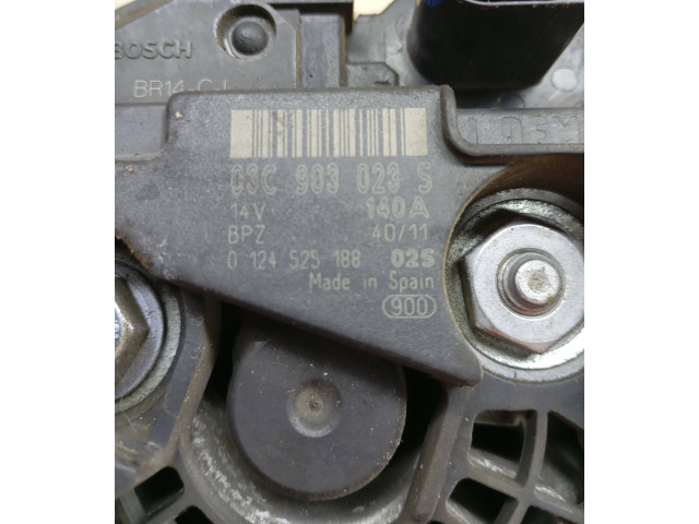 Генератор 03C903023S, 0124525188 Volkswagen Touran II