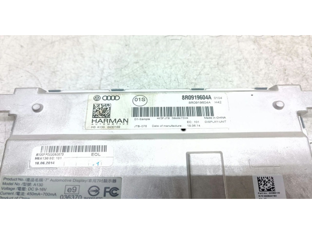 Дисплей 8R0919604A Audi Q5 SQ5