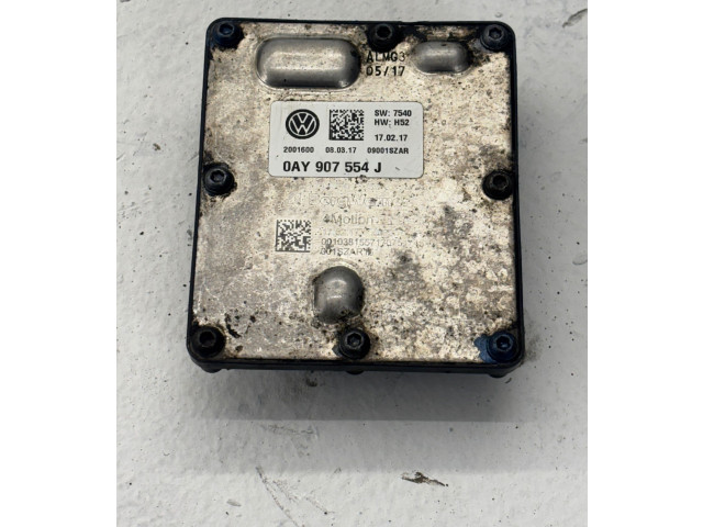 Блок управления редуктора коробки передач (раздатки) Skoda Octavia Mk3 (5E) 2013 - 2019 года 0AY907554J, 00103815571