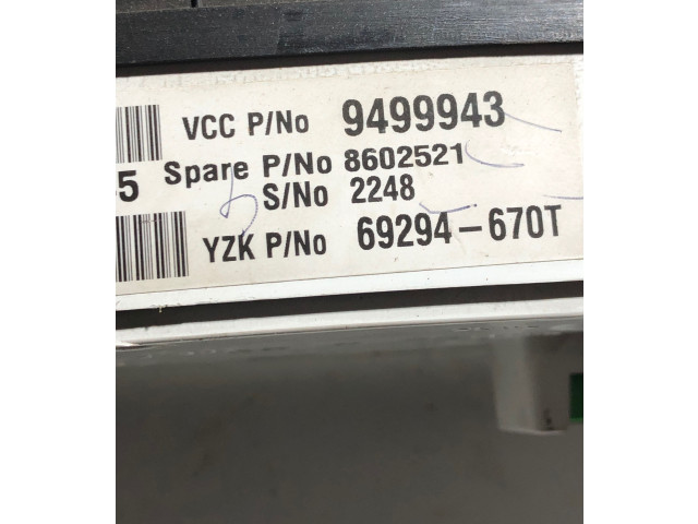 Панель приборов 8602521, 9499943   Volvo XC90       