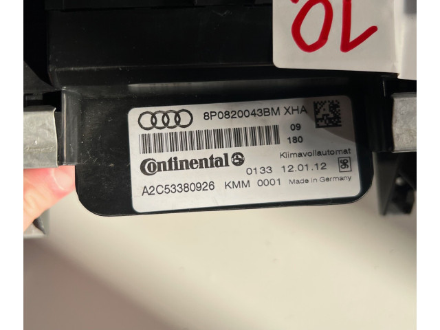 Блок управления климат-контролем 8P0820043BM, A2C53380926   Audi A3 S3 A3 Sportback 8P