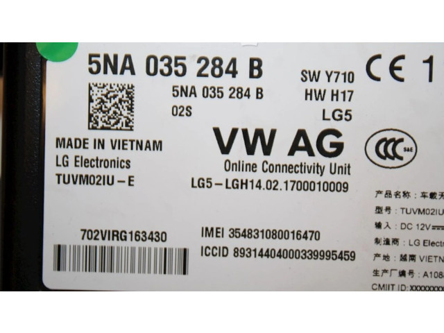 Блок управления 5NA035284B, 5NA035284B   Volkswagen Cross Touran II