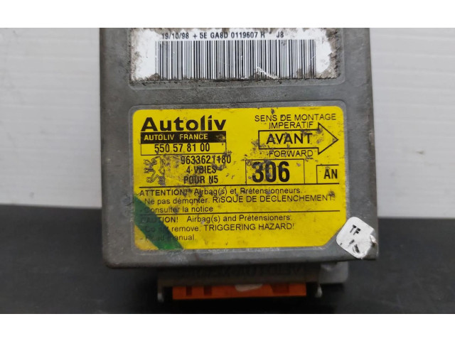 Блок управления надувных подушек 9633621180   Peugeot  306   -  года