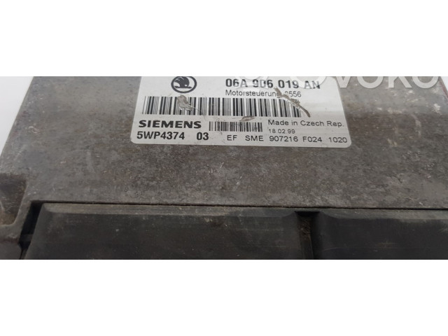 Блок управления двигателя 06A906019AN Skoda Octavia Mk2 (1Z)