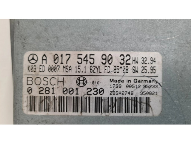 Řídící jednotka A0175459032, 0281001230 Mercedes-Benz E W210 1999