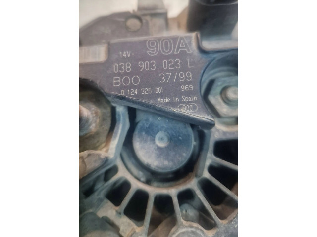 Генератор 038903023L, 0124325001   Skoda Superb B5 (3U)      
