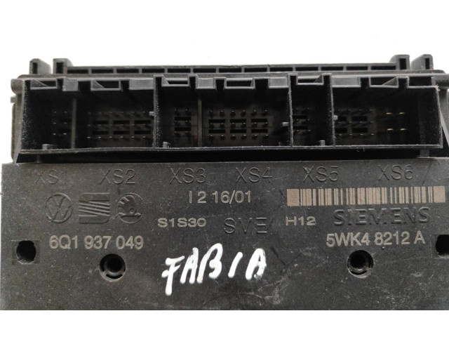 Блок комфорта 6Q1937049, 5WK48212A   Skoda Fabia Mk1 (6Y)   