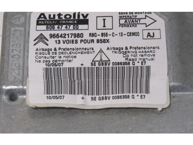 Блок управления климат-контролем 9664217980   Citroen C4 Aircross