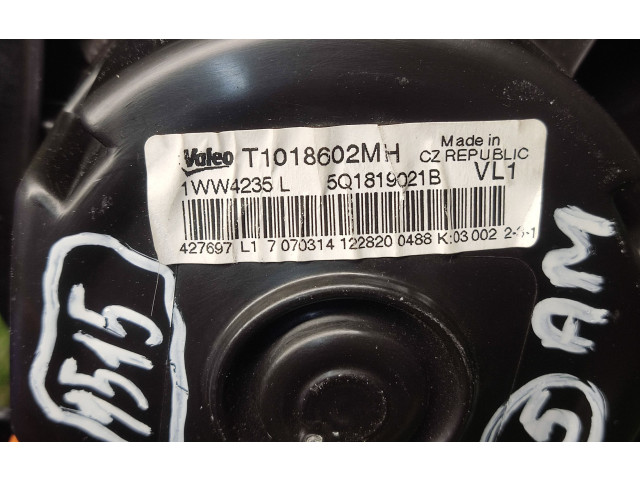 Вентилятор печки    5Q1819021B, T018602MH   Audi A3 S3 8V