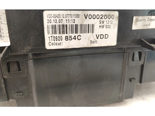 Панель приборов 1T0920854C, 110080377 Volkswagen Caddy