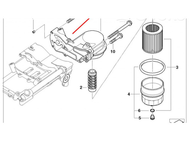 Масляный насос 11417540395, 7540395 BMW X5 E70 4.8