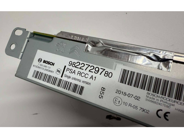 Радио/ проигрыватель CD/DVD / навигация 9822729780, 20180702 Peugeot 208