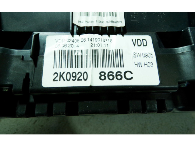 Přístrojová deska Volkswagen Caddy 2014 2K0920866C