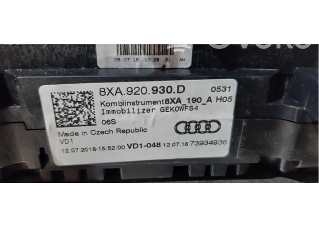 Панель приборов 8XA920930D   Audi A1       