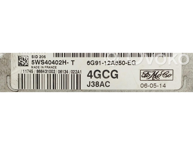 Комплект блоков управления 6G91-12A650-EG, 6G91-12A650-EG   Ford S-MAX