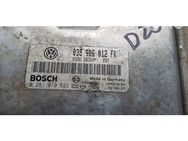 Блок управления двигателя 038906012FK, 28SA5092 Skoda Octavia Mk1 (1U)