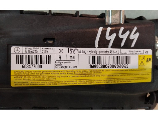 Подушка безопасности в сиденье 1698603805, 1698603805   Mercedes-Benz A W169