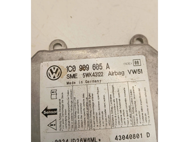 Блок подушек безопасности 1C0909605A, 5WK43122 Volkswagen Transporter - Caravelle T5