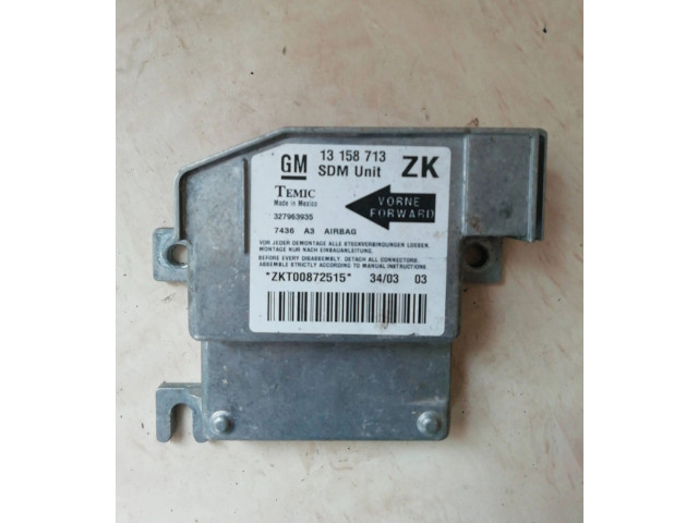 Блок подушек безопасности 327963935, ZKT00872515   Opel Meriva A
