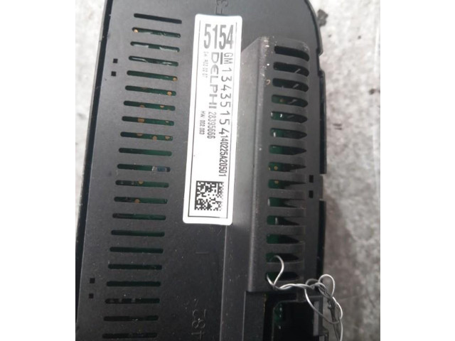 Блок управления климат-контролем 13435154   Opel Meriva B