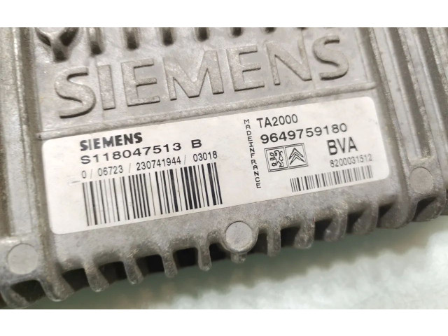 Блок управления коробкой передач 9649759180, S118047513B Citroen Xsara