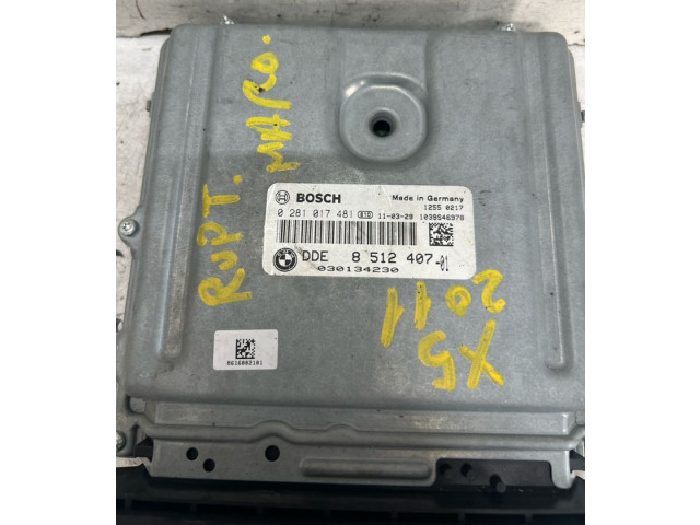 Řídící jednotka 8512407, 0281017481 BMW X6 E71 2011