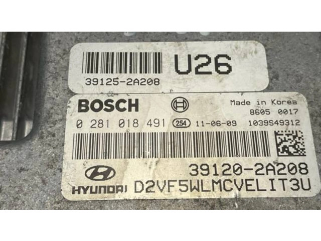 Řídící jednotka 0281018491, 391202A208 Hyundai i40 2012