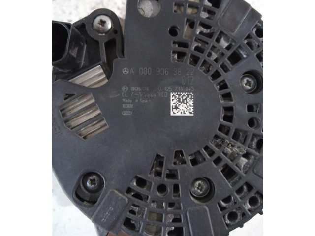 Генератор A0009063822, A0009063822   Mercedes-Benz A W176      