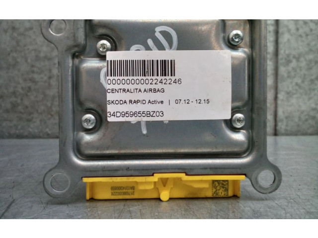 Блок подушек безопасности 34D959655B, 34D959655B   Skoda Rapid (NH)